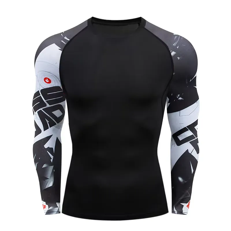 Rash Guard - Camiseta de compresión 3D de manga
