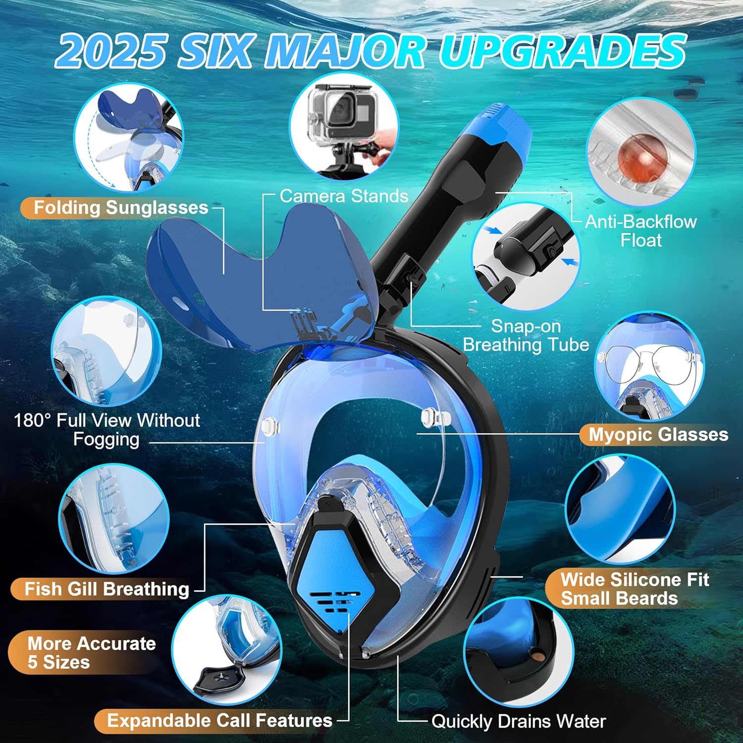 Máscara de Snorkel Completa De - Snorkel Set reseña y precio